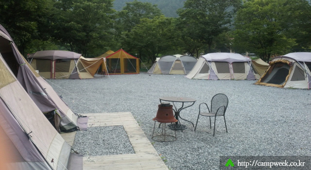 유명산 밤벌 오토 캠핑장