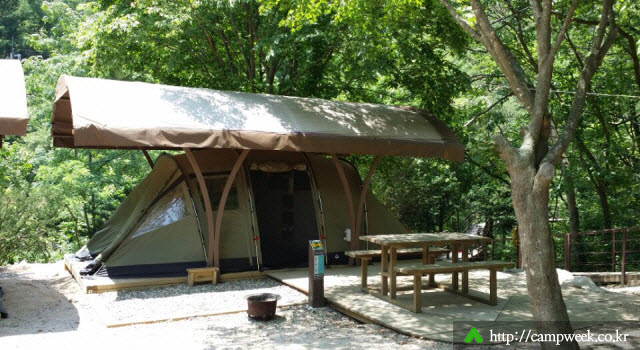 소백산국립공원 남천 야영장